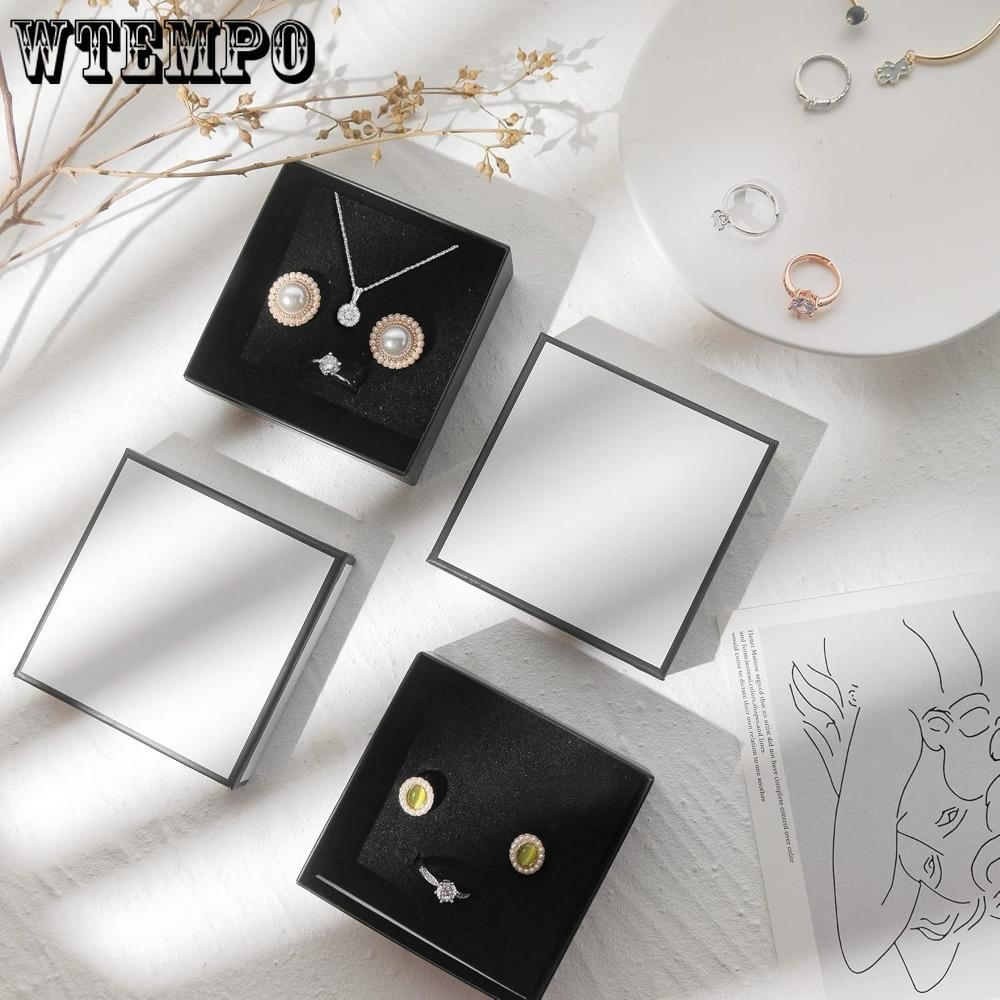 10pcs Jewelry Gift Boxes Square Treat Boxes Cardboard Jewelry Boxes with Lids Storage Box Party Favor Boxes Gift Wrap Box Gift Packaging Box