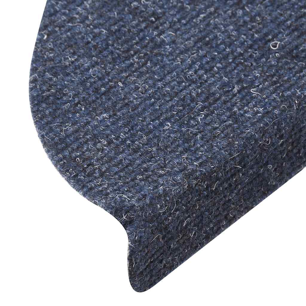 Self Adhesive Stair Treads 5 pcs 56 x 17 x 3 cm Blue Semi Round