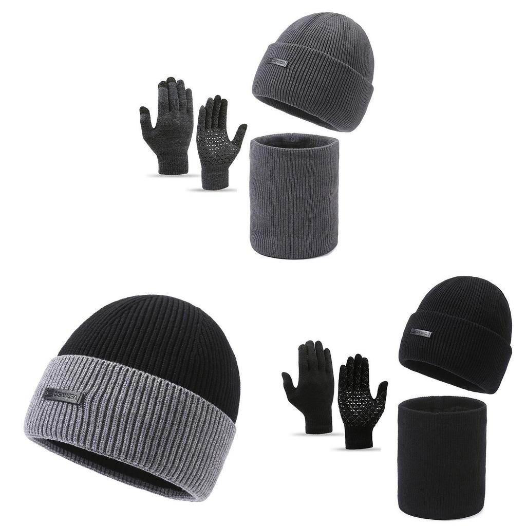 Knitted Hat With Embroidered Letters For Winter Outdoor Cycling And Cold Weather Comfort