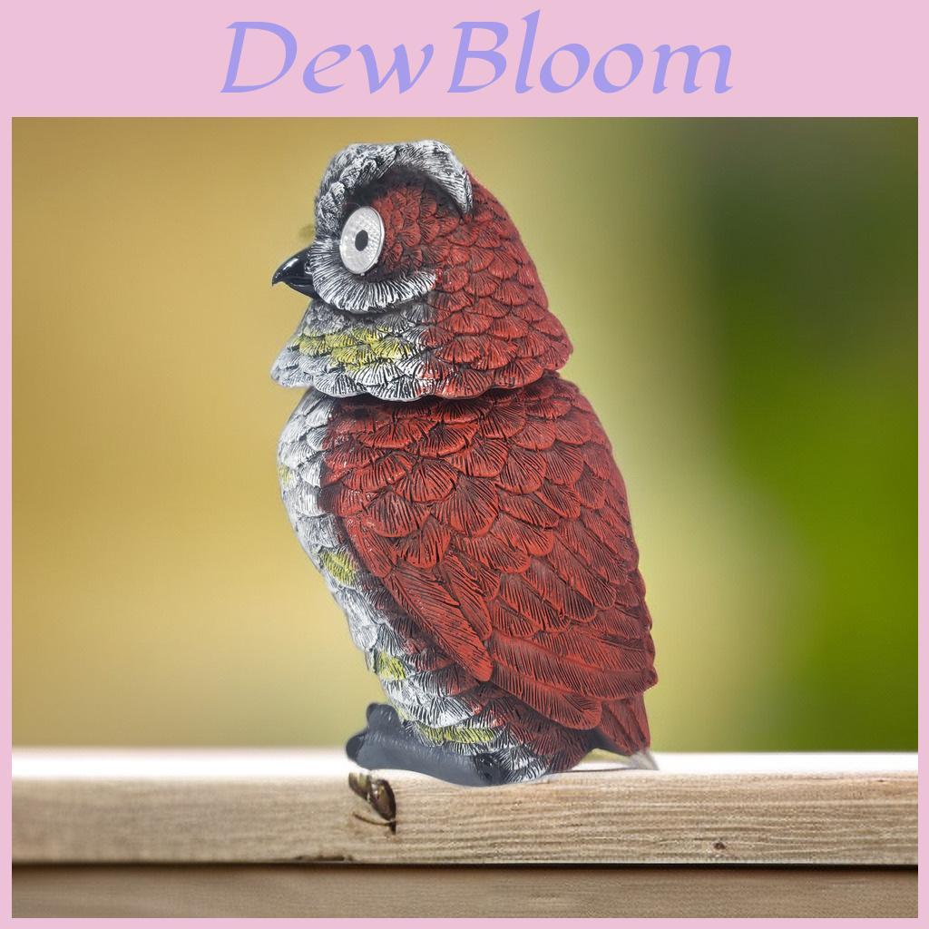 Modern Art Resin Owl Solar Light Decorative Figurine For Garden And Home Decor