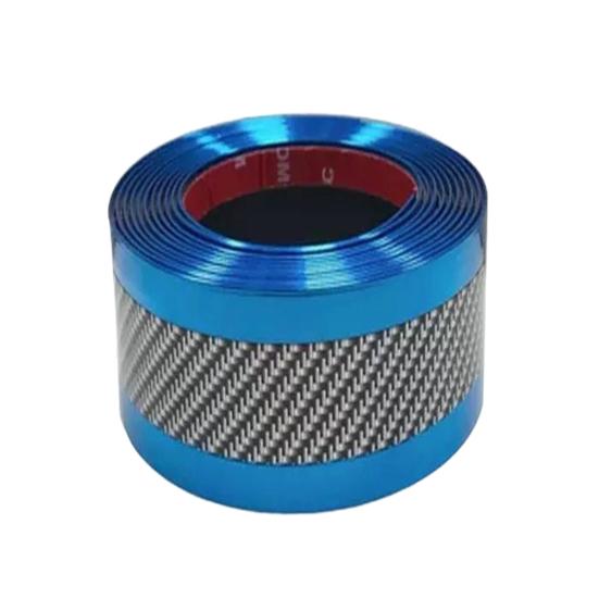 Carbon Fiber Car Door Protector Stickers Scratch-resistant Film Auto Trunk Sill Scuff Guard Tape for Enhanced Sealing Noise Reduction