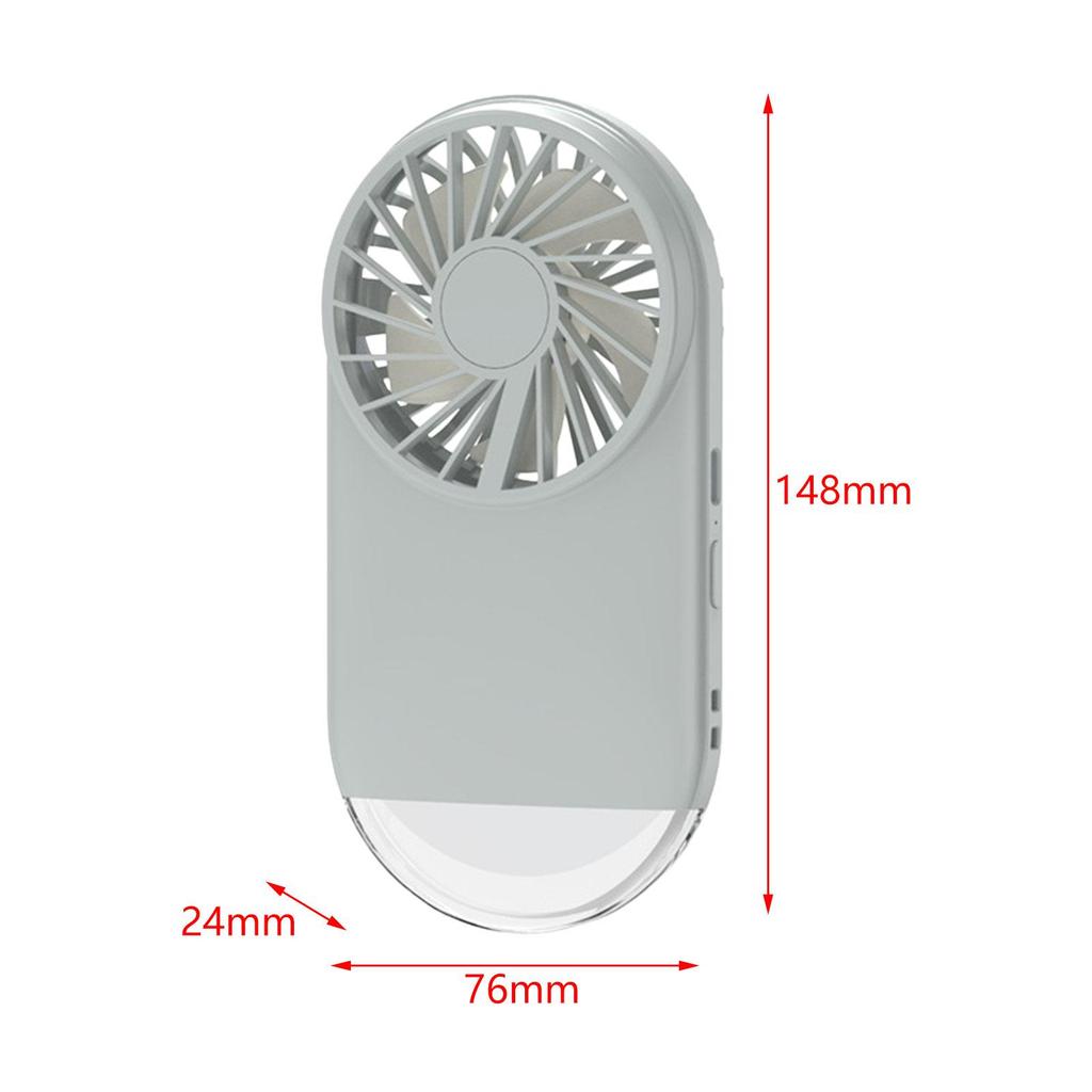 Desk Fan Rechargeable Quiet Compact Air Cooling Fan Personal Fan Portable Mini Handheld Fan for Car Travel Home Hiking Outdoor