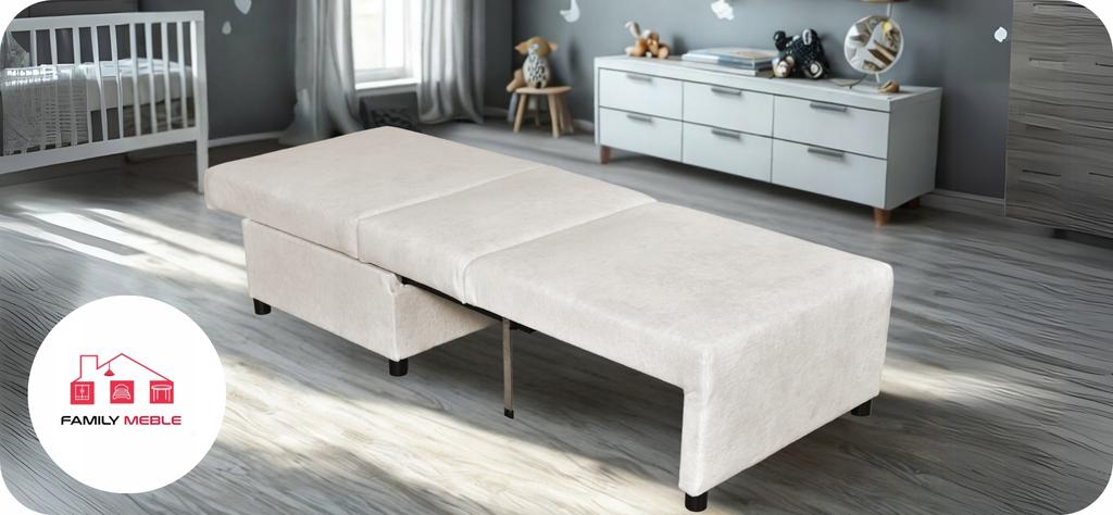 Fotel rozkładany f spania KIMO pojemnik Family Meble Hunter ciemnoszary