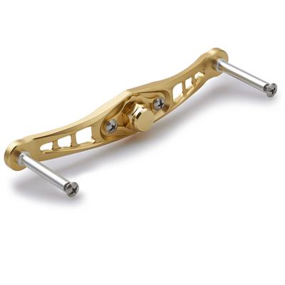 MANIVELA PARA CARRETILHA BAITCASTING 120/92mm (sem botão) para Carretilhas de Baitcasting Série Wing da Shimano, Daiwa e Abu Garcia (92mm - Dourado) (322)