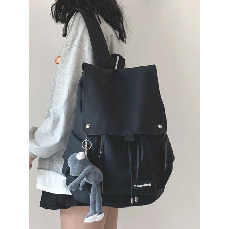 Japanese Style Trendy Large Capacity Schoolbag for Girls, High School Students, and Leisure Travel Backpack for Women and Men