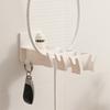 Wall Mounted Badminton Racket Holder Punch Free With Ball Hanger 3-Slots Storage Rack For Tennis Pickleball Ping Pong Paddle