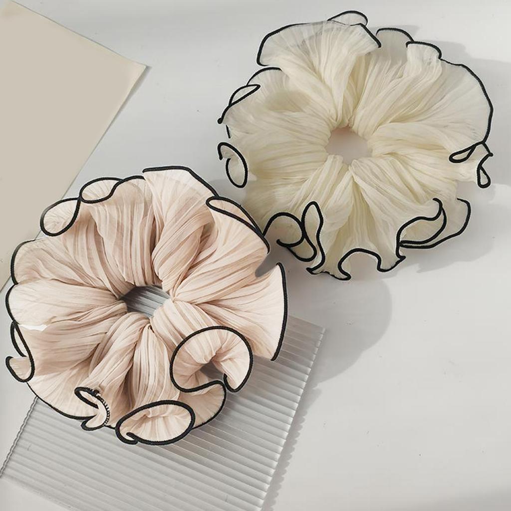 Lace Hair Scrunchies for Women Hair Elastic Hair Rings Aesthetic Hair Tie Hair Scrunchy Ponytail Hair Holder