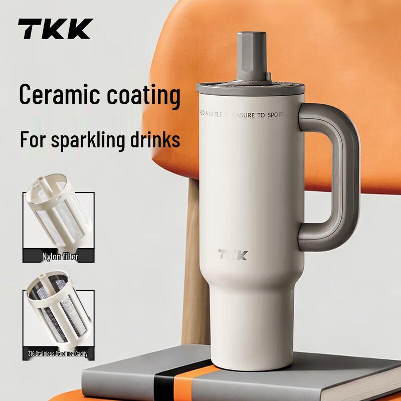 TKK-2046 1000ml Portable Car Insulated Tea Mug