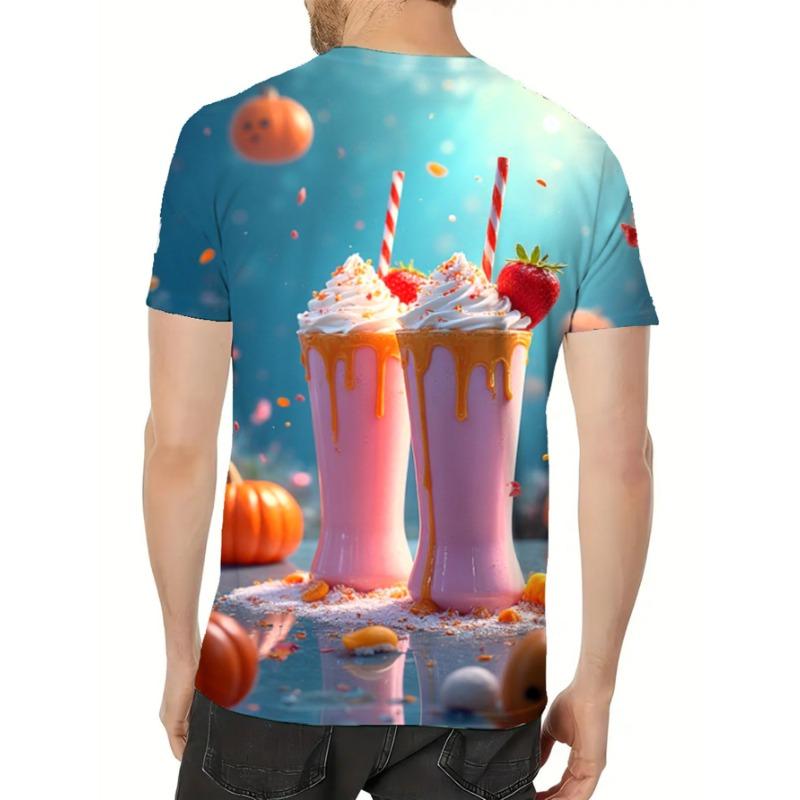 

Men s 3D Lion Graphic T-Shirt - Black with Golden Flame Design, Lightweight Summer Casual Round Neck Short Sleeve Tee, XXXL