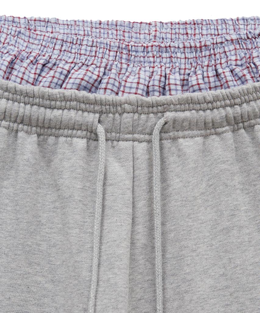 MIDNIGHT MOVE Rd Check Pants (Grey)