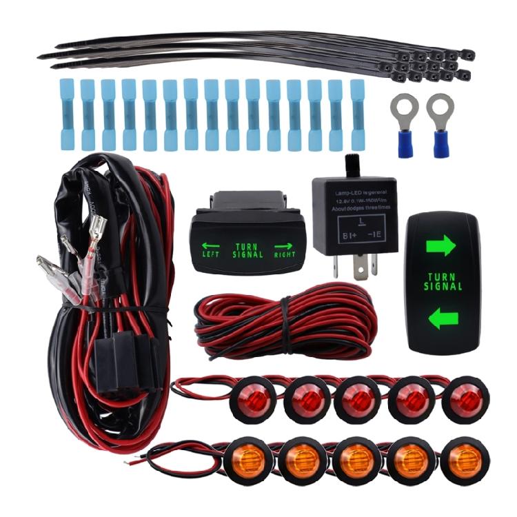 UTV Accessories for Rhino Turn Signal Kit with Switch Flasher