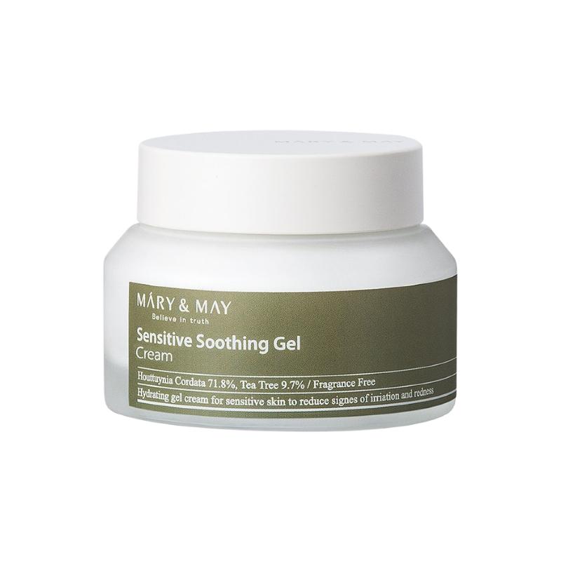 [Mary&May] Sensitive Soothing Gel Cream (70ml) - Advanced Skin-Surface Cooling Shield & Translucent Hydro Jelly Booster