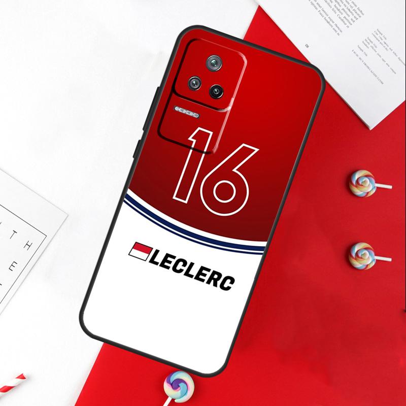 Charles Leclerc 16 F1 Case For Xiaomi 13 12 Lite 12X 11T 12T Pro Cover For POCO F5 X5 X3 Pro X4 F4 GT F3 C40 M5s