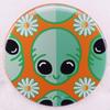 Daisy Alien Flower Brooch Pin