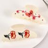 Cartoon Animal Pattern Hand-painted Design Ring Acrylic White 1 Pc