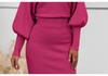 European Style Slim-Fit Knit Dress - Autumn/Winter Hip-Hugging