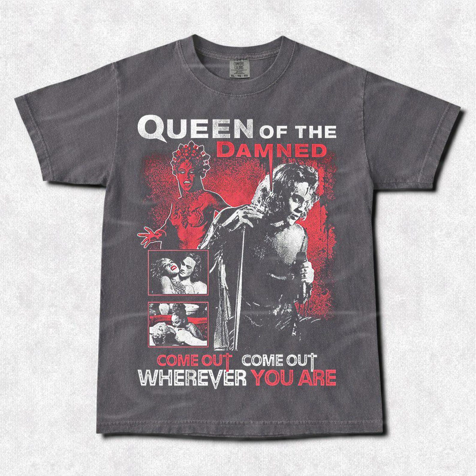Vintage Queen Of The Damned T-Shirt: Unisex Heavy Cotton Tee FD 2XL