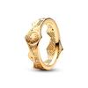 2025 Gold Plated Ring Zircon Sparkling Princess Wishbone Heart Women  Fine Jewelry
