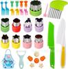 25Pcs Stainless Steel Cookie Cutters Set for Kids DIY Baking Tools Cartoon Fruit Cutters