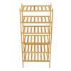 Shoe Rack Stackable Standing Shoe Shelf Storage Organizer for Entryway Hallway Closet Natural Color