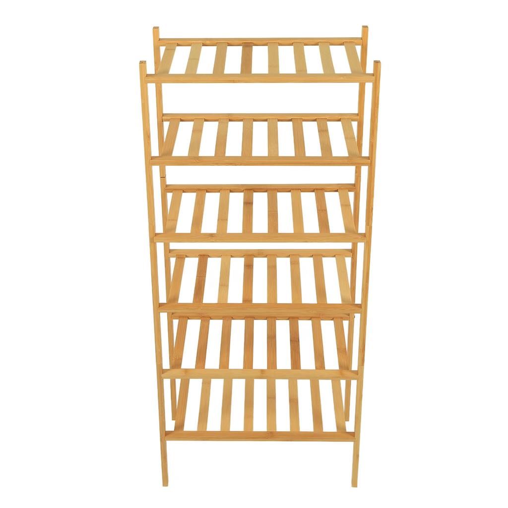 Shoe Rack Stackable Standing Shoe Shelf Storage Organizer for Entryway Hallway Closet Natural Color