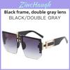Modern Retro Unisex Square Sunglasses With Uv400 Protection For Outdoor Travel And Fashion