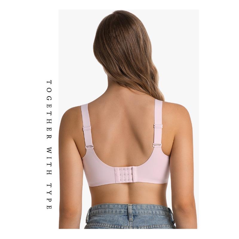 Women S No Wire Jelly Vest Style Seamless Plus Size Push Up Bra