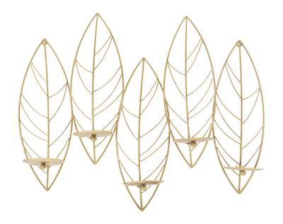 Wandkerzenhalter Blatt Cm 66X14X56