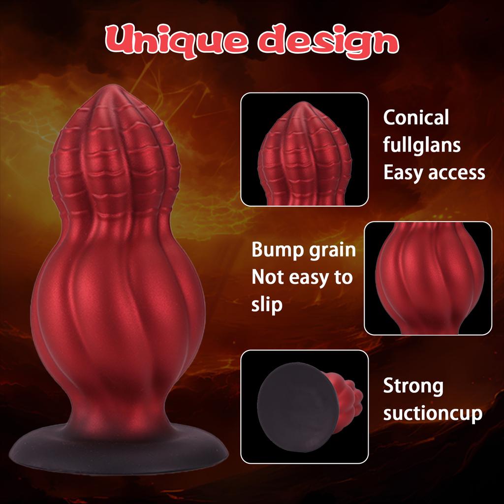 Hot Gourd Butt Plug Penis Men and Women Back Court Stimulation Climax Massager Adult Smsexy Sex Product