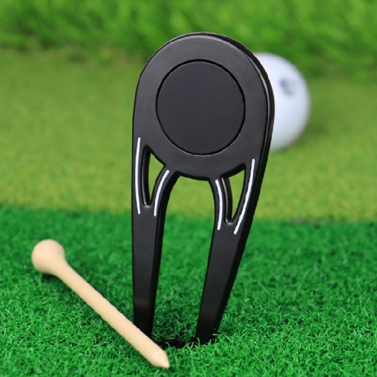 Premium Magnetic Golf Divot Repair Fork With Bottle Opening Function Customizable Logo Marking For Player