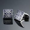 1 Pair Enamel Polishing Retro Pattern Men Cufflinks Electroplating Wear-resistant Shirt Cuff Buttons Clothing Accessories