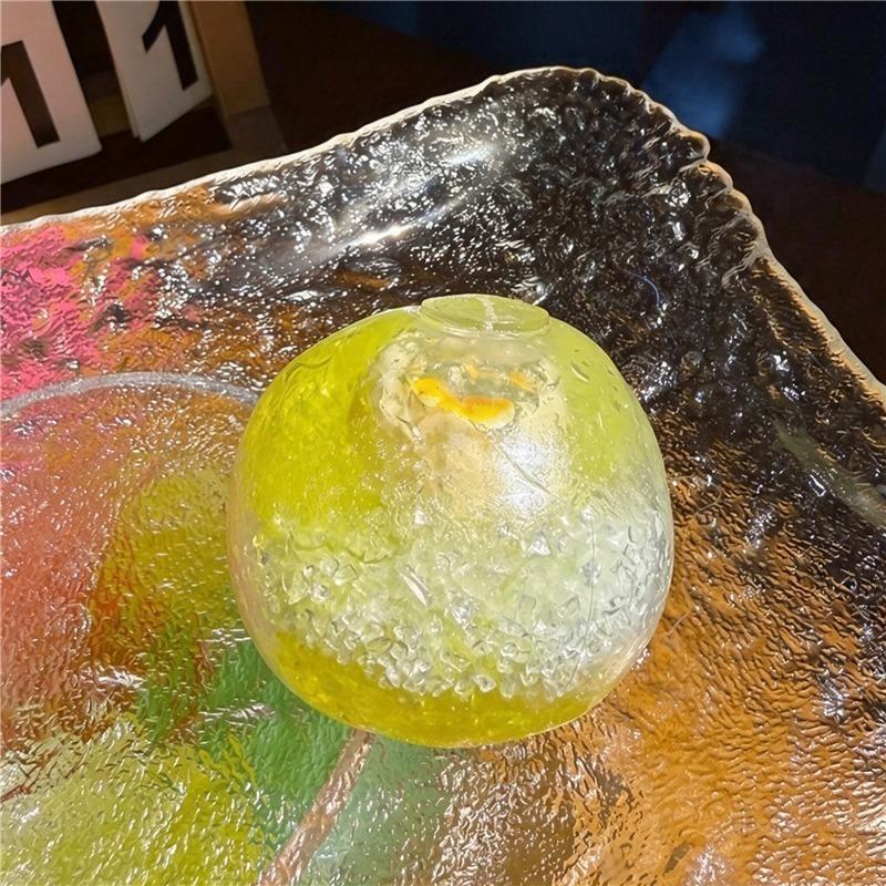 Bevredigende Knak ASMR IJsschaafijs Squishy Speelgoed Fruit Decoratie Invriesbaar Handbal Knijpspeelgoed voor Volwassenen ADHD Ontspanning Sensorisch Cadeau