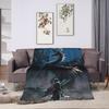 Monster Hunter Wilds Flannel Blanket Winter  Soft Durable Throw Blanket for Couch Chair Fashion Bedspread Sofa Bed Cover