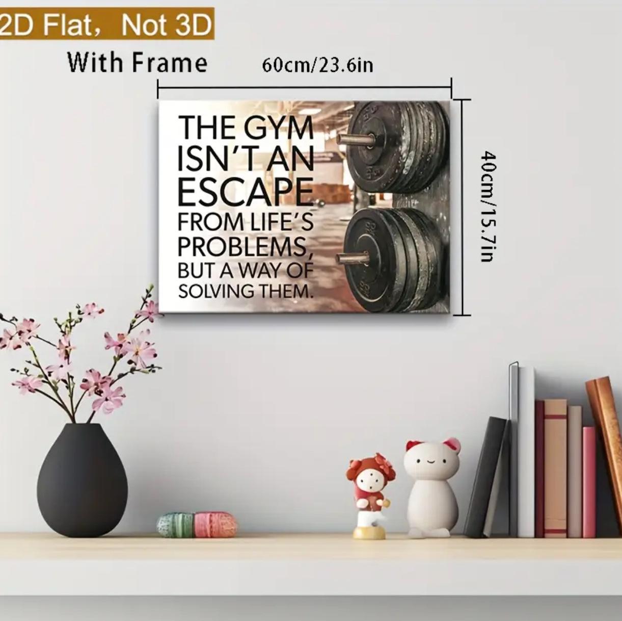 Fitness & Yoga Studio Motivation Wall Poster Decor 20x25