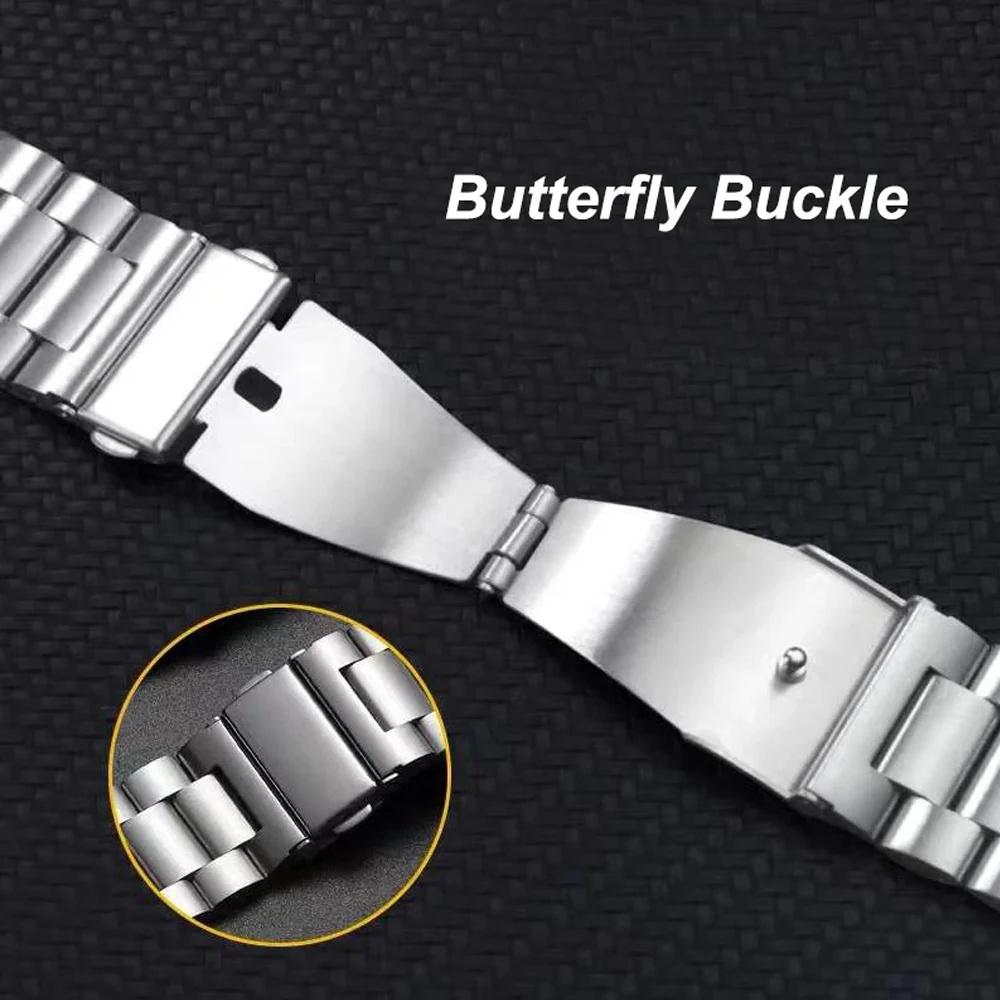 Integrated 3-Link Watch Band for Google Pixel Watch 4 45mm/3 45mm Titanium Alloy Strap with Butterfly Clasp