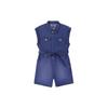 Solid Color Lightweight Sveless Romper Women Rompers Light-Blue LWB0052516UY00FA03629