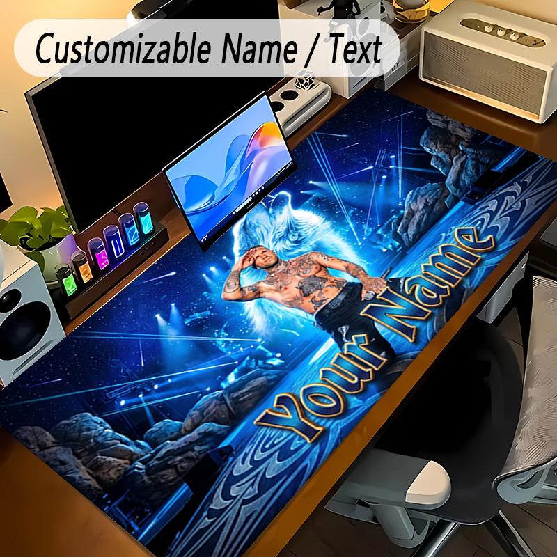 Large Mouse PadKontra K Custom Name Text Personalized Desk Mat Non Slip Gaming Pad