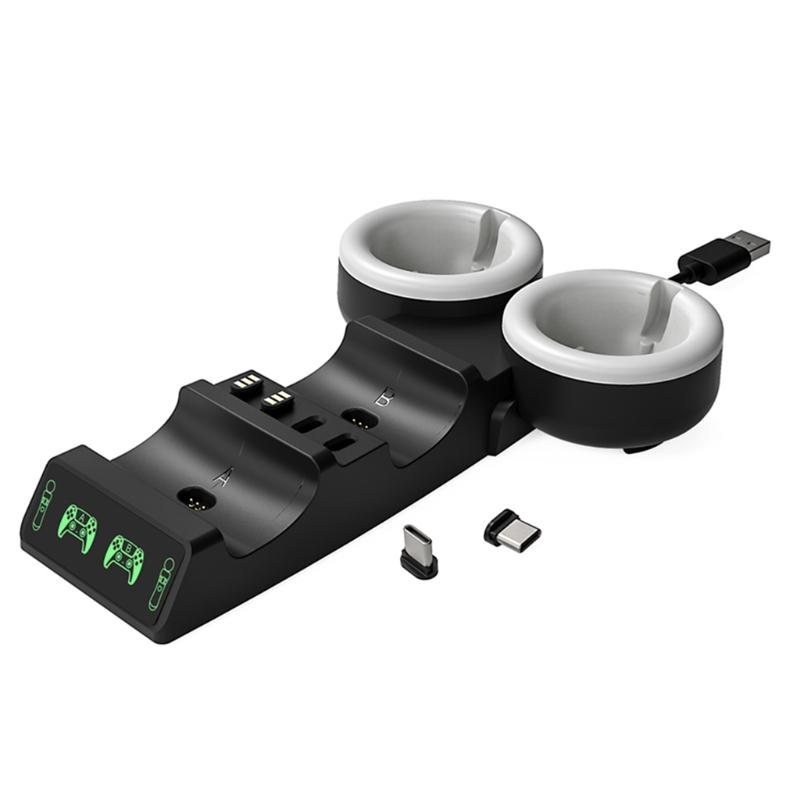 Verbessertes Controller-Ladegerät, Schnellladeadapter, Ladestation ock für /PS VR MOVE