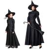 Schwarzes Hexen-Zauberer von Oz Cosplay Kostüm für Erwachsene & Kinder für Halloween & Bühnenauftritte