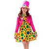 Clown Cosplay Costume For Adults With Polyester Fabric Perfect For Themed Parties And Performances