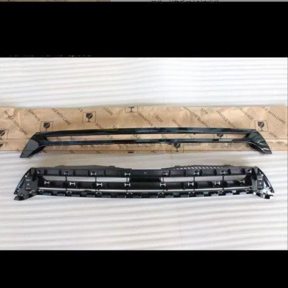 Compatible Lower Front Bumper Mesh Grille with Fog Light Trim for 09-14 Scirocco