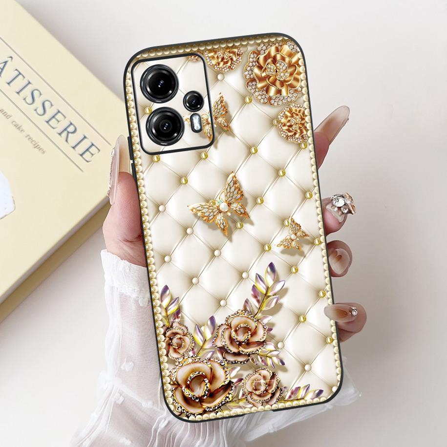 For Motorola Moto G13 G23 Case Lovely Panda Daisy Painted Cover Soft Silicone Phone Case For Moto G23 G 13 MotoG13 MotoG23 Coque