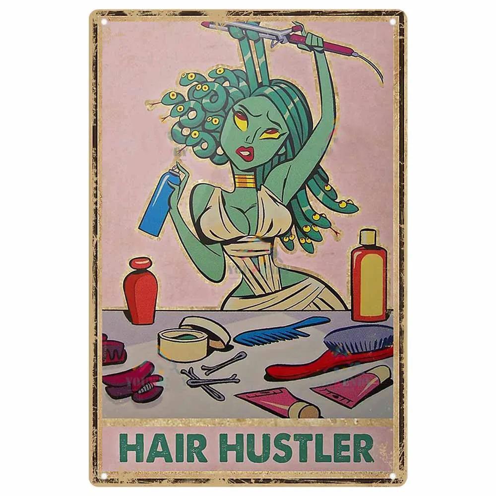 

Винтажные металлические жестяные вывески для парикмахера, металлические постеры для парикмахера, парикмахера, салона красоты, домашнего кофе 20x30cm