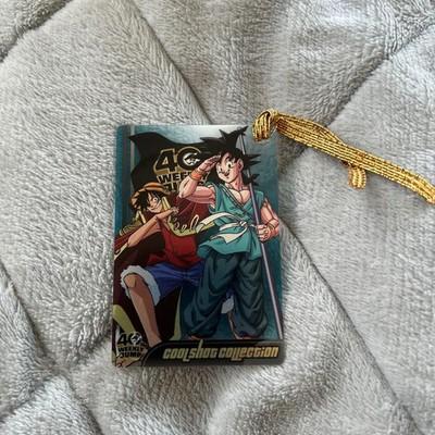Jump 40th Anniversary Dragon Ball One Piece Morinaga Wafer Card Son Goku Luffy