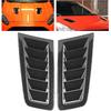 2pcs Universal Hood, Car Engine Vent Hood, Air Valve Cover Vent Hood, Car Exterior Parts for Focus RS MK2 (Carbon Fiber)