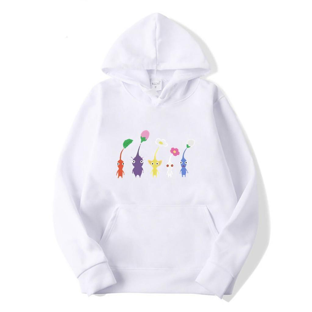 Kawaii Pikmin hoodies Men Funny hoodies Summer Breathable Comfortable Tee Hombre Cute Cartoon Graphic hoodies