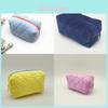 Heart Design Velvet Makeup Pouch With High Capacity For Daily And Travel Use