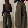 The Pink Women Lebun Washing Stud Pocket Fleece Balloon Wide Pants