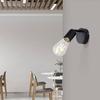 Applique murale 1xE27 23W IP20 – Métal noir