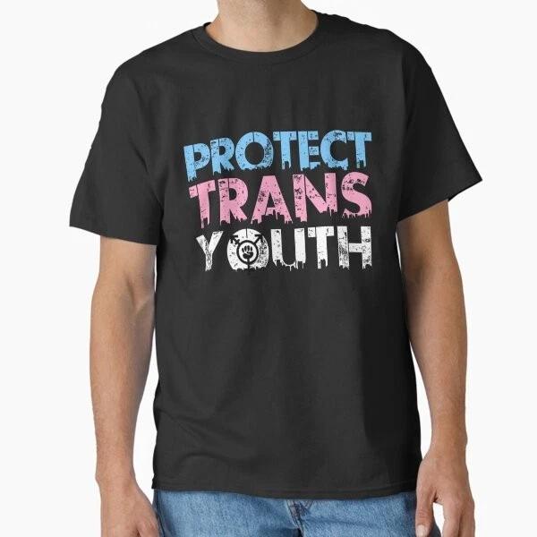 Defend Protect Trans Youth Lives Classic Tshirt Made In Usaaus Tshirt S2xl S